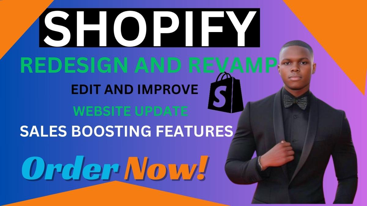 I Will Redesign, Revamp, Edit, Update, and Maintain Your Shopify, Wix, and WordPress Website