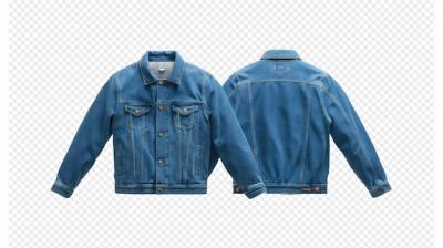 Blue Denim Jacket Featuring Number 4 Tag – Free Download