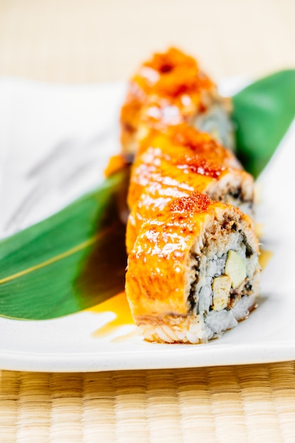 Unagi or Eel Fish Sushi Roll – Free Stock Photo, Download Free