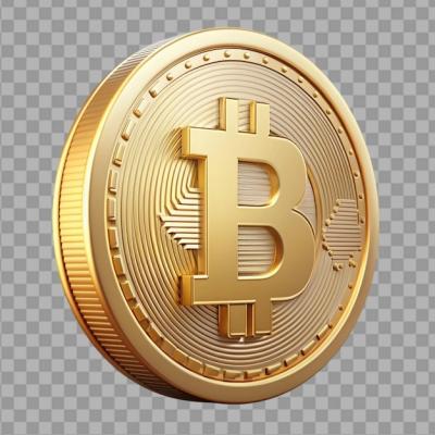 Bitcoin Poton on Transparent Background – Free Download