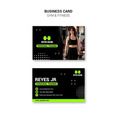 Flat Design Gym Template – Free Download for PSD Templates