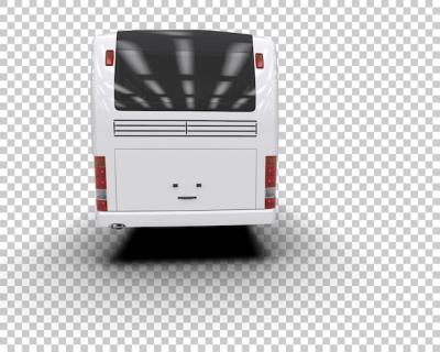 Realistic 3D Rendered Bus on Isolated Background – Free Download