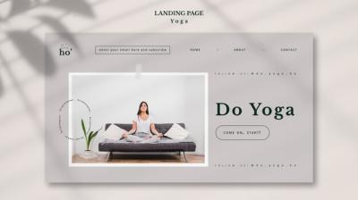 Yoga Landing Page Template Concept – Free Download