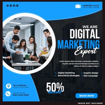 Digital Marketing Expert Social Media Design Template – Free Download