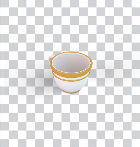 Turkish Coffee Cup from the Left Side – Free Download