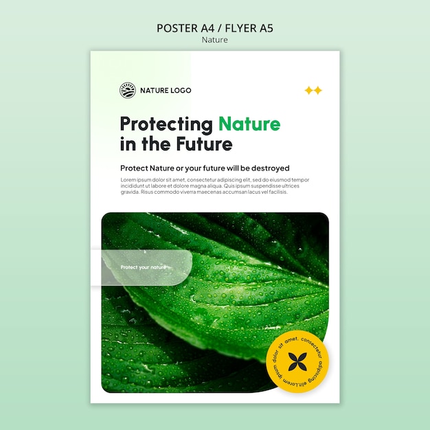 Nature Protection Poster Template – Free Download