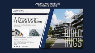 Real Estate Project Landing Page Template – Download Free Stock Photo