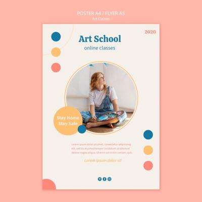 Art School Poster Template – Free Download