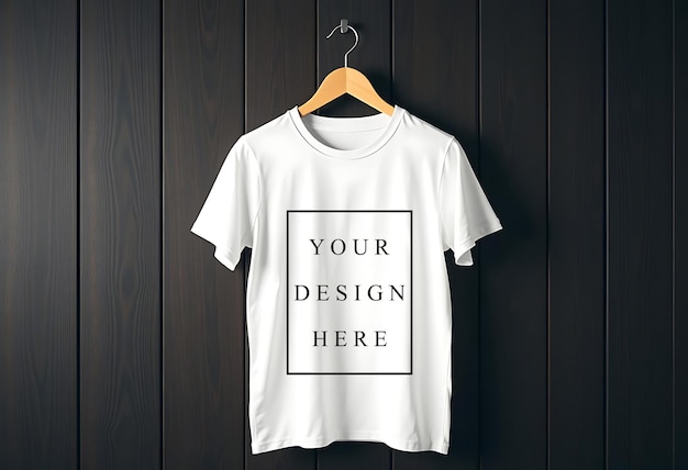 White T-Shirt Mockup PSD File for Free Download