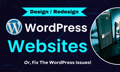 I Will Create WordPress Website Design or Redesign and Fix WordPress Issues