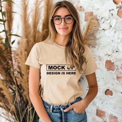 Tshirt Mockup for Women: Sweatshirt & Apparel Mockups in PSD Format – Free Download