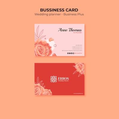 Wedding Planner Business Card Template – Free Download