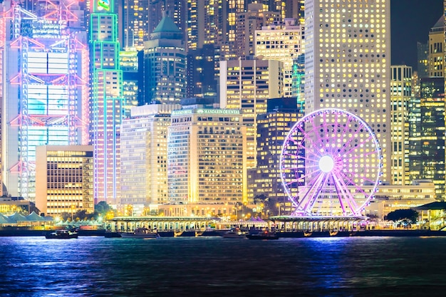 Hong Kong Night Cityscape – Free Stock Photo, Download for Free