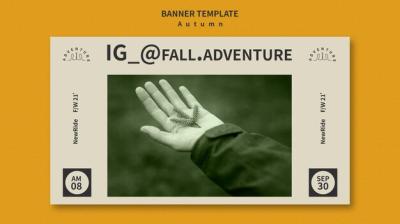 Autumn Adventure in the Forest Banner Template – Free to Download