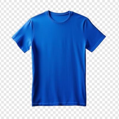 T-Shirt in Blue Color Isolated on Transparent Background – Free Stock Photo for Download