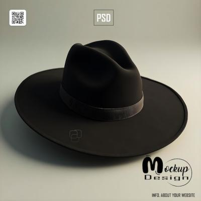 Stylish Black Hat with Unique Design – Free Download