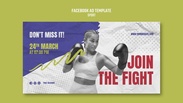 Sport Training Facebook Template – Free Download