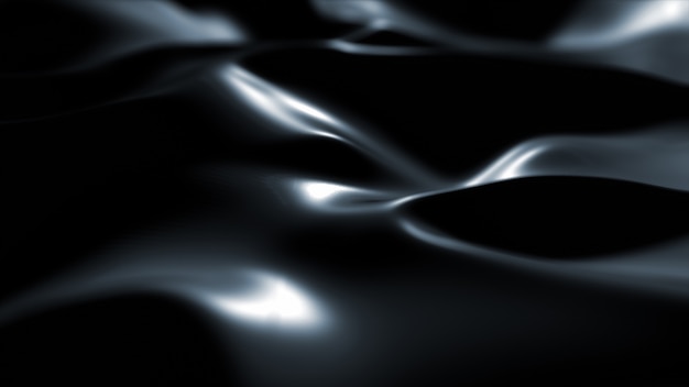 Minimal Black Waves Background: Smooth Grayscale Ripples for Free Download