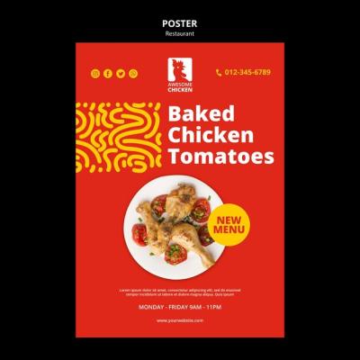 Restaurant Concept Poster Template – Free Download