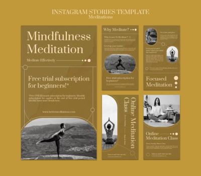 Meditation and Mindfulness Instagram Stories – Free Download