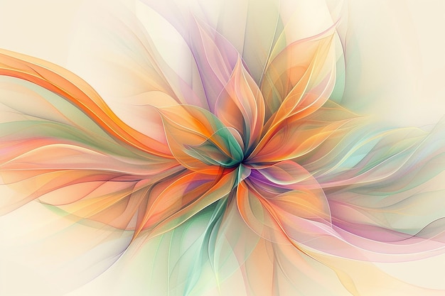 A Colorful Flower Image with Multicolored Lines – Free Download