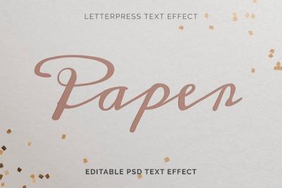 High-Quality Letterpress Text Effect PSD – Free Download