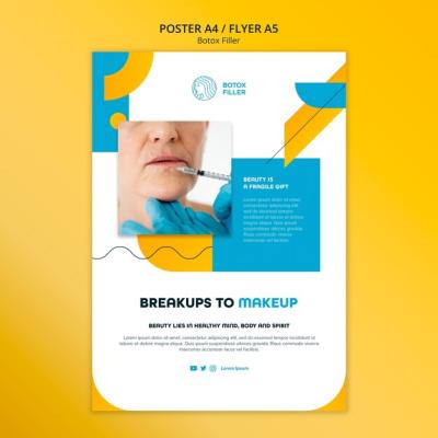 Flat Design Botox Template – Free Download