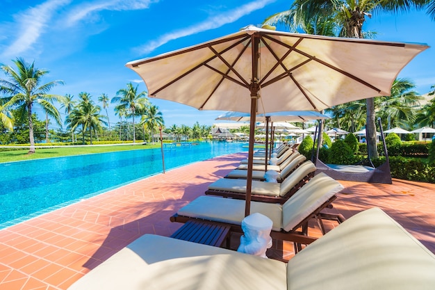 Side View of Hammocks and Umbrellas – Free Stock Photo for Download