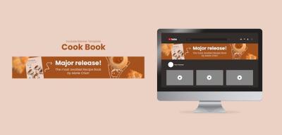 Cookbook Recipes YouTube Banner – Free Download