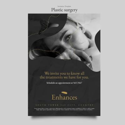 Flat Design Plastic Surgery Template – Free to Download