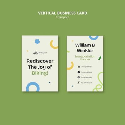 Transport Business Card Template Design – Free Download