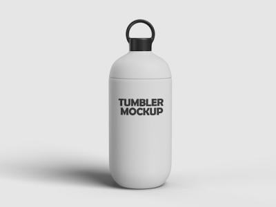 Bottle Tumbler 3D Render Mockup Template – Free Download