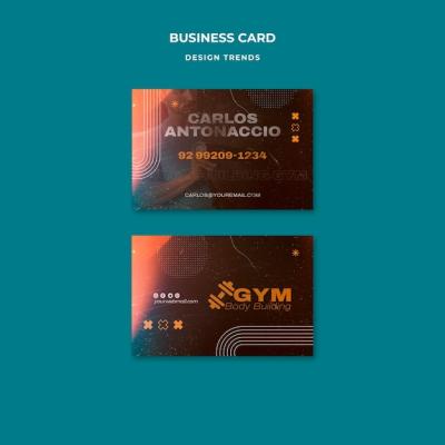 Bodybuilding Workout Business Card Template – Free to Download