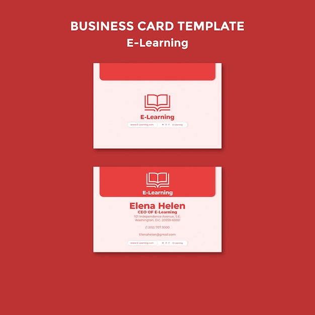 Flat Design E-Learning Template – Free to Download