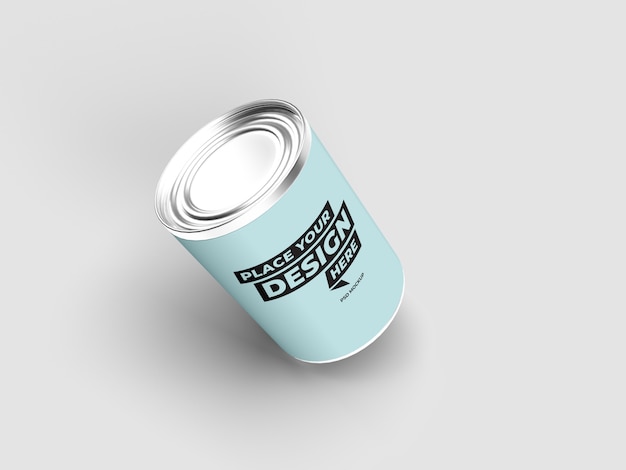 Food Tin Can Mockup – Free Download