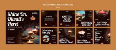 Diwali Celebration Instagram Posts – Free Download