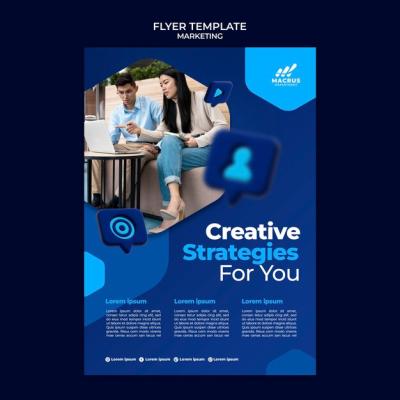 Gradient Marketing Design Template – Free Download