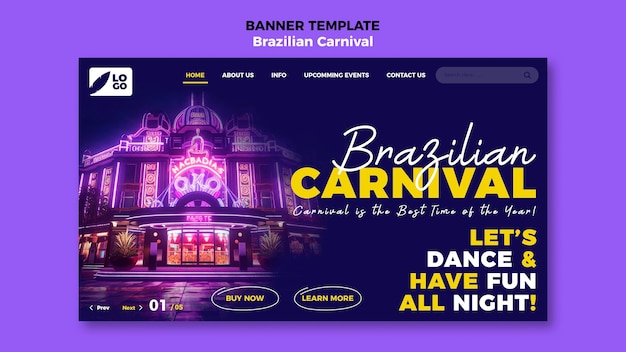 Brazilian Carnival Template Design – Free to Download