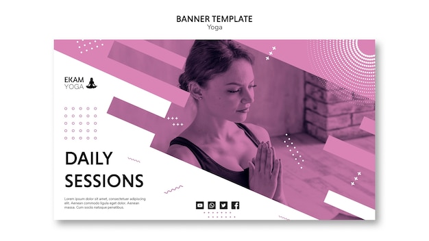 Yoga Theme Banner Template – Free Download