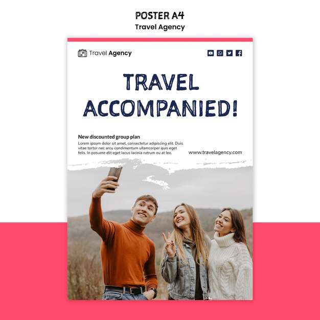 Travel Agency Poster Template – Free Download