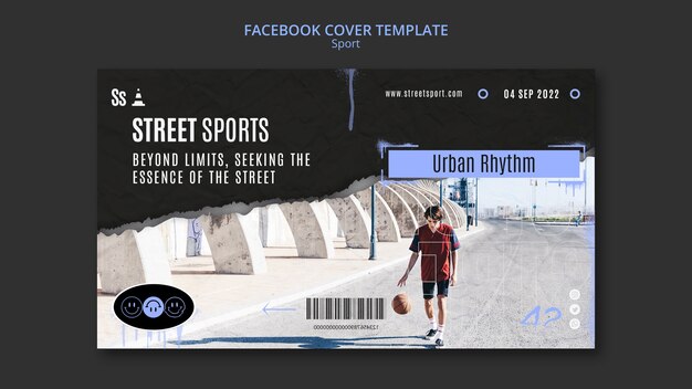 Fitness Training Facebook Cover Template – Free Download