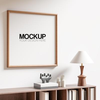 Frame Mockup Interior Scene 3D Illustration – Free Download