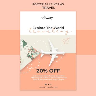 Travel Time Flyer Template – Free Download, Download Free Stock Photo