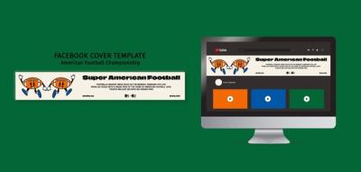 Flat Design Super Bowl Template – Free Download