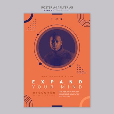 Expand Your Mind Poster Template – Free Download