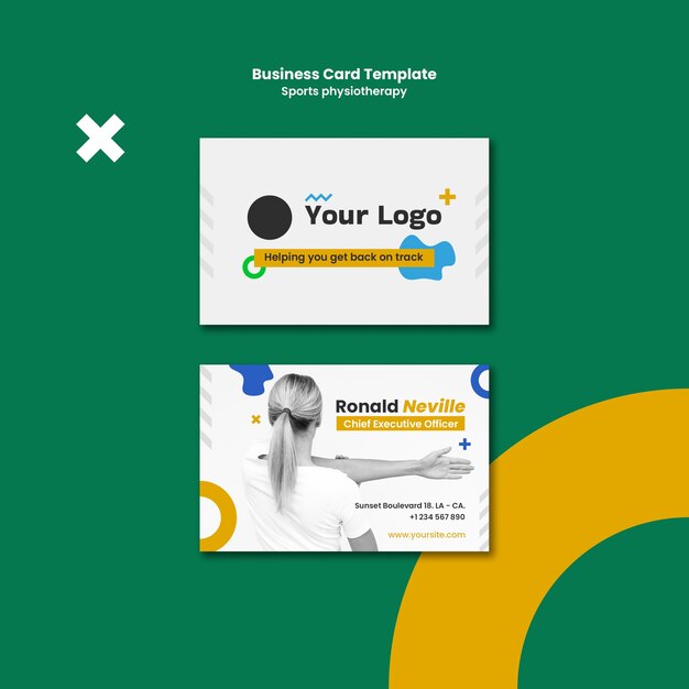 Physiotherapy Business Card Template – Free Download