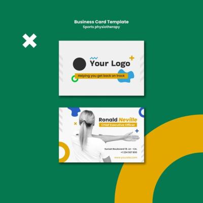 Physiotherapy Business Card Template – Free Download