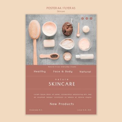 Skin Care Poster Template Theme – Free Download