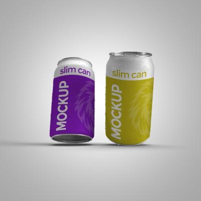 Slim Cans Mockup – Download Free Stock Photo