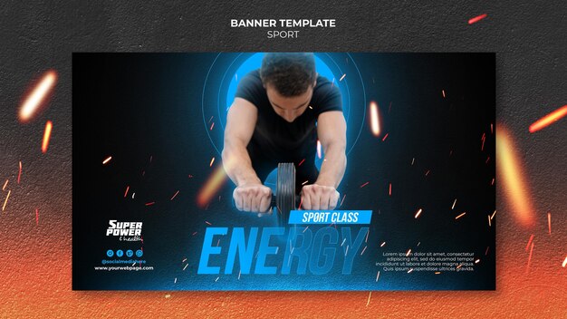 Sport Class Banner Template – Free Download